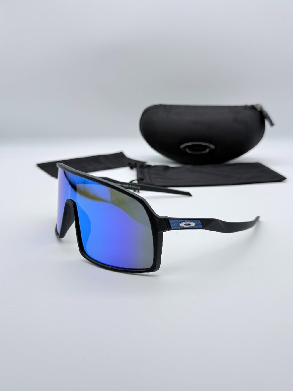 Oakley Sutro Sunglasses Black with Blue & Purple Lenses